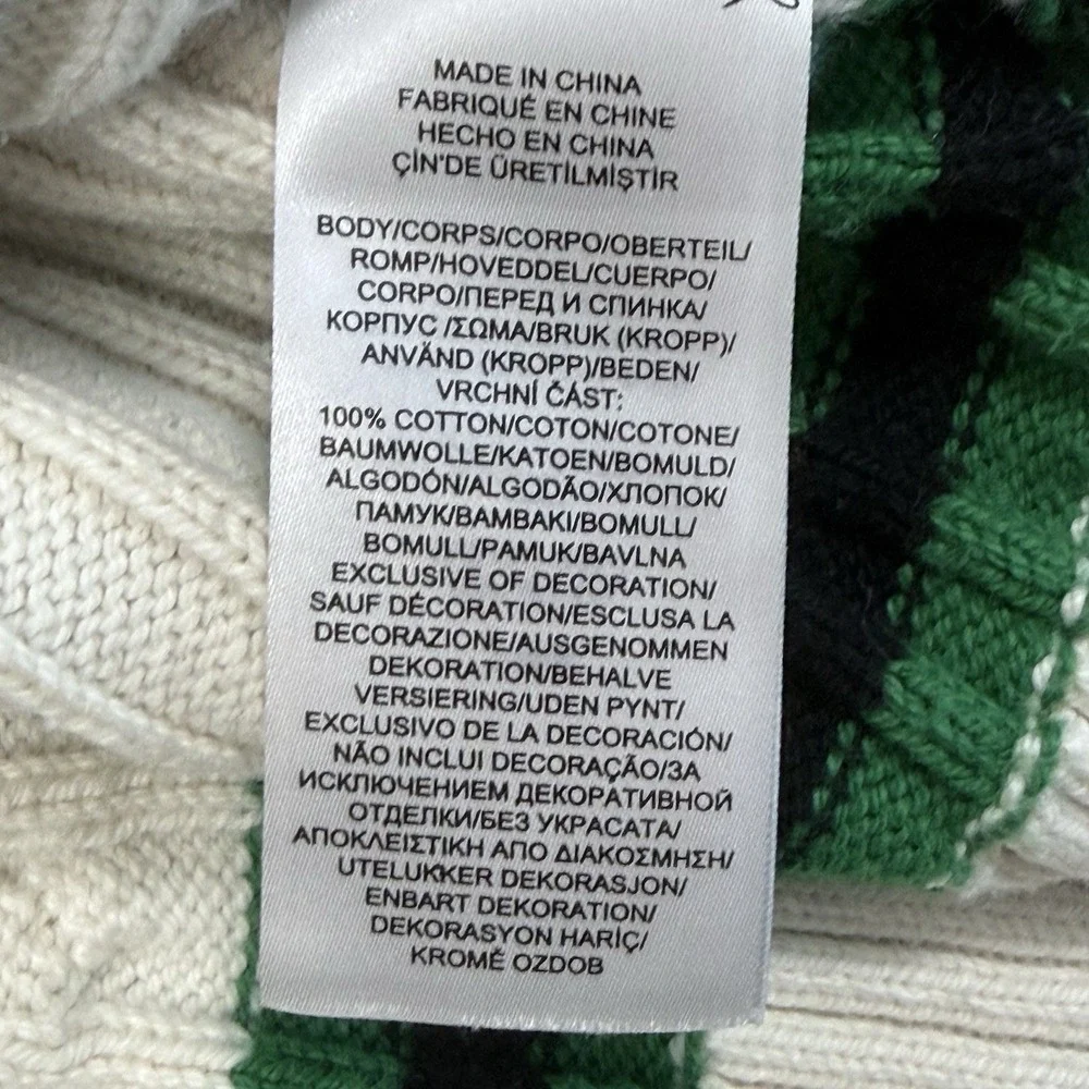 Lauren Ralph Lauren Cable Knit V Neck Sweater Womens M - Picture 4 of 11